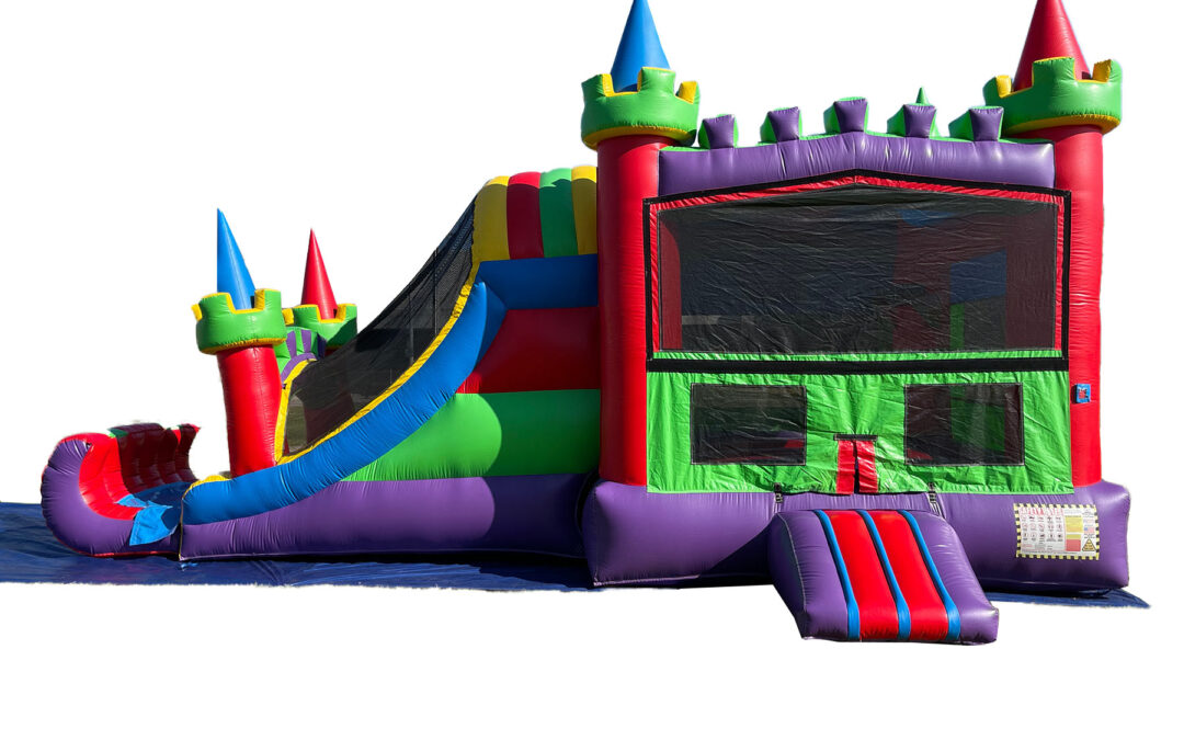 Castle Slide Combo Dry 16 x 35 – Purple/Red/Yellow/Blue/Green